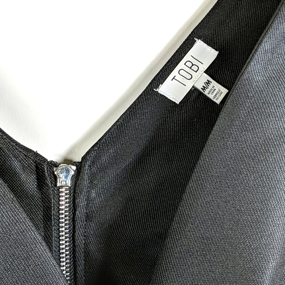 TOBI Date Night Pleated black dress - Picture 6 of 12